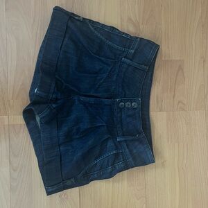 High Waist Hudson Dark Blue Denim Shorts